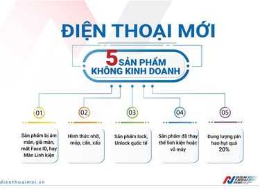 5 sản phẩm Điện Thoại Mới không kinh doanh
