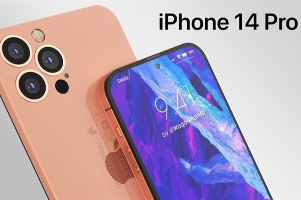iPhone 14 lộ ảnh render  - Màn hình đục lỗ, cụm cam mới