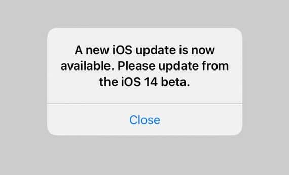 Lỗi cập nhật lên iOS 14.2