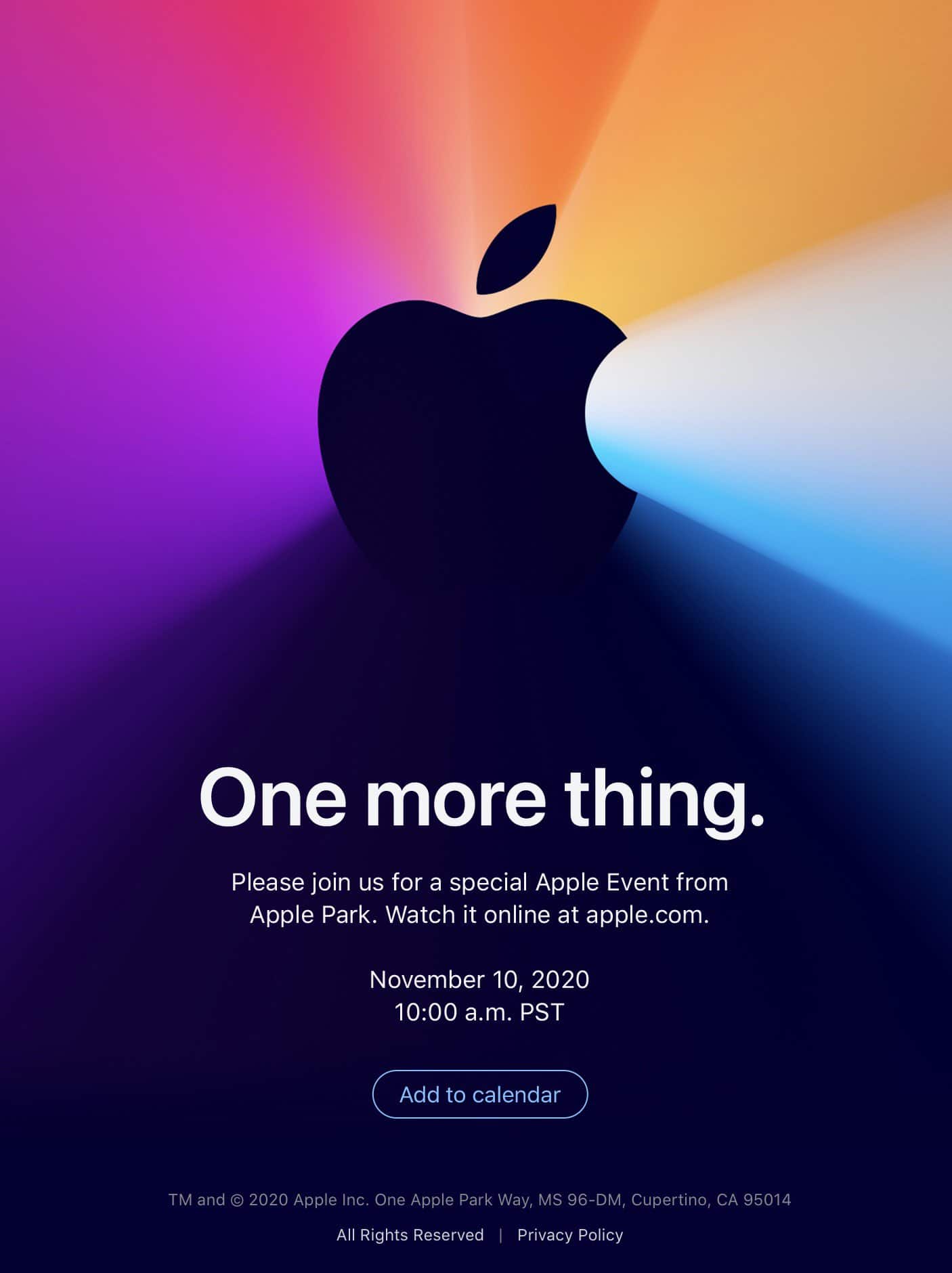 Sự kiện One More Thing của Apple sắp ra mắt