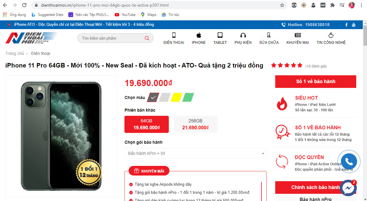 Các câu hỏi thường gặp khi mua iPhone 11 Pro tại Điện Thoại Mới